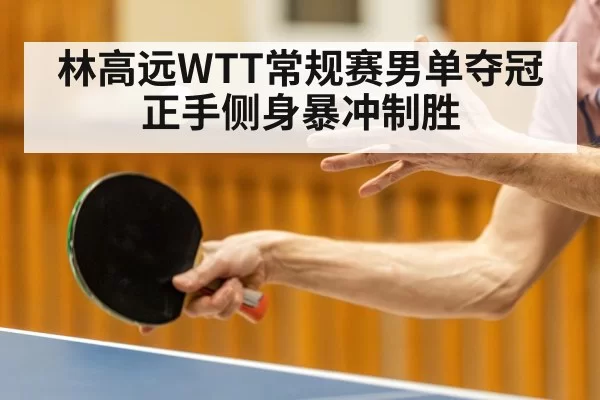 林高远WTT常规赛男单夺冠 正手侧身暴冲制胜